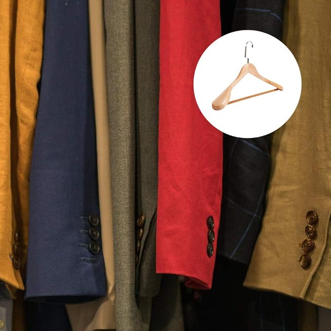 Heavy Duty Extra Wide Hanger Solid Wood Non-Slip Wide Hanger - Image 9
