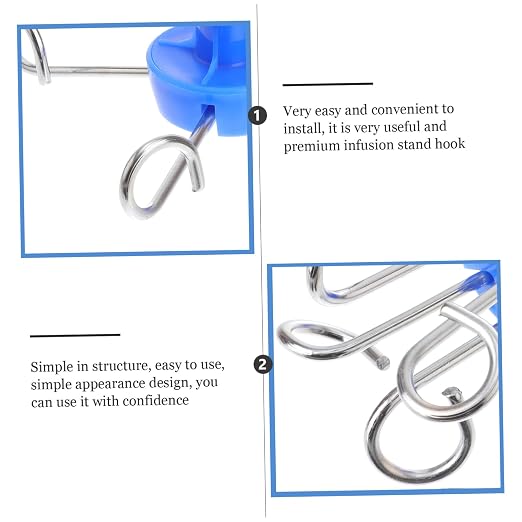 Gatuida 3pcs Stainless Steel Infusion Stand Hook Hanging Hook - Image 7