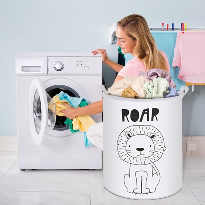 Collapsible Laundry Basket in Bedroom Waterproof Laundry Hamper in Bathroom - Image 6
