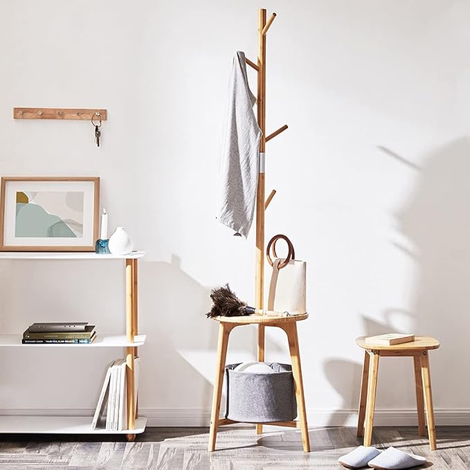 FIONEL Coat Rack Coat Rack Bedroom Bedside Vertical Hanger Rack Household - Image 6