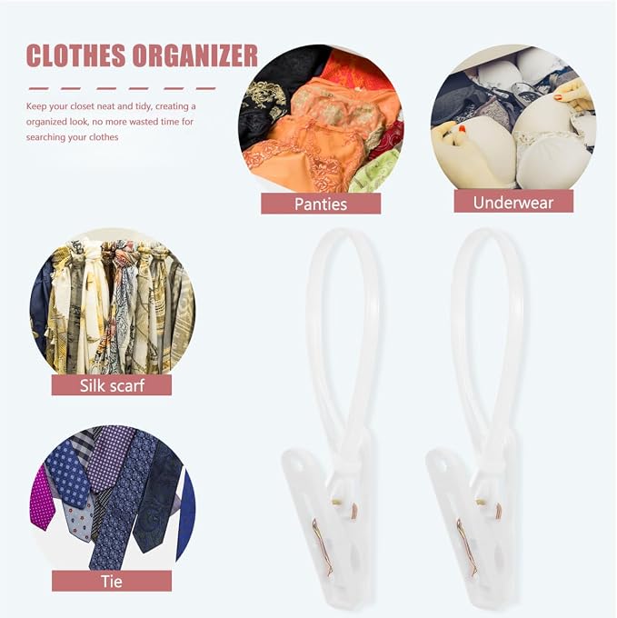 Unomor 60Pcs Windproof Clothes Clips - Image 2