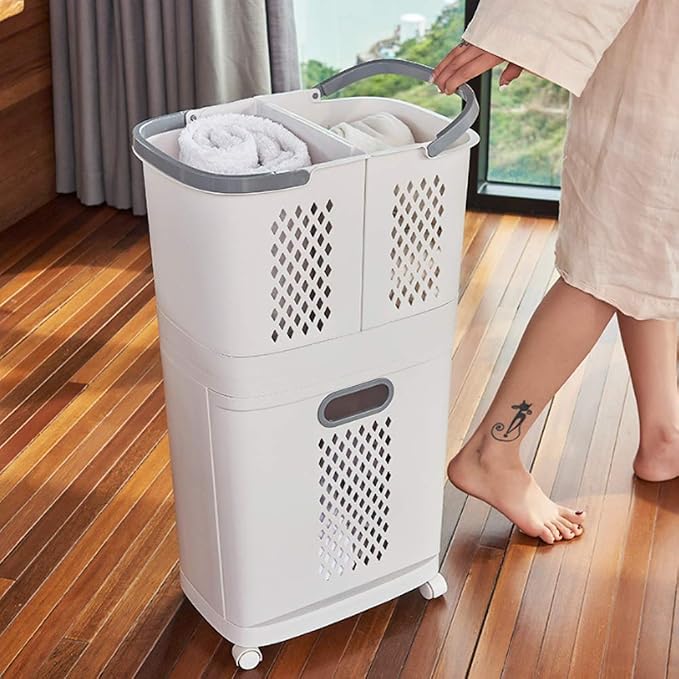Removable Laundry Basket Classification Thickened Storage Rack Household - Image 3