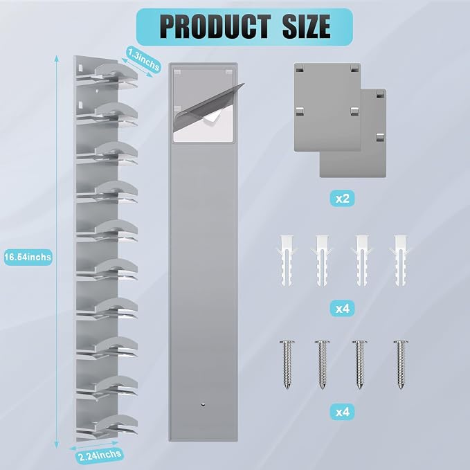 Hat Organizer for Baseball Caps 2Pack, Hat Rack for Wall - Image 7