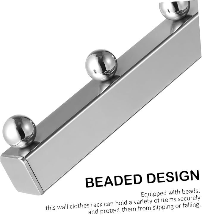 5pcs Elegant Square Wall Mounted Drying Rack over Door Rack Beaded Design - Image 2