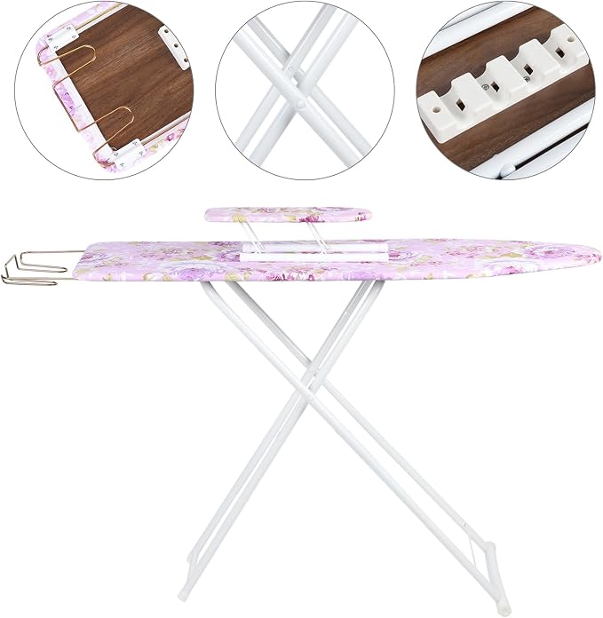 Ironing Boards Foldable Iron and Ironing Board Set, Height Adjustable Smooth - Image 5