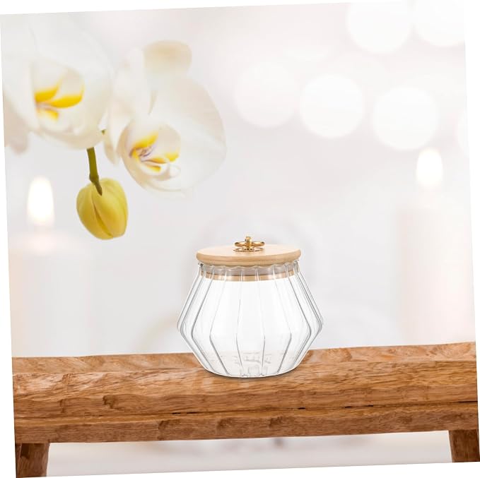 Storage Canister for Laundry Powder Refillable Container Lid Stylish Glass and - Image 5