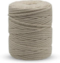 Off White Knitted Macrame Cord 4mm x 109Yards, Macrame Rope, Cotton Like Cord by Crocheta