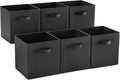MAX Houser Fabric Cloth Storage Bins, Foldable Storage Cubes Organizer Baskets by MAXHouser