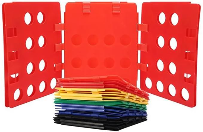 Folding Clothes Board 3pcs Portable Folding Board Clothes Pegs Storage Holder - Image 4