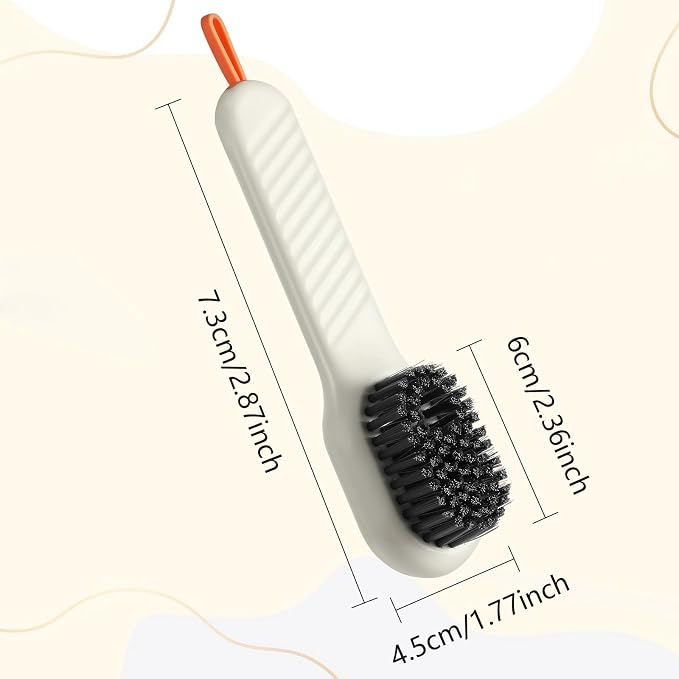 2 Pcs 2 in 1 Multifunction Cleaning Brush Shoe Laundry Brush Liquid Box Soap - Image 2