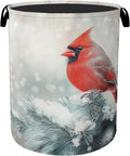 Red Cardinal Foldable Laundry Hamper by Gearsly