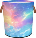 Clouds Sky Laundry Hamper Waterproof Collapsible Basket by Mozaigos