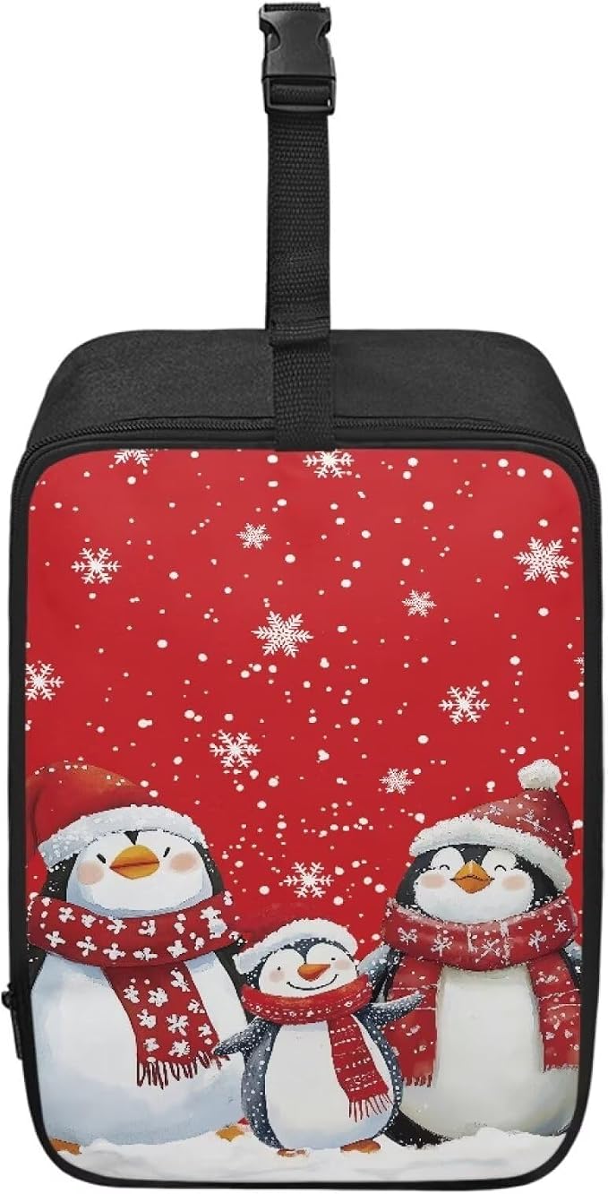 Travel Steam Iron Storage Bag Christmas Penguin Heavy Fabric Carrying Case by YUVAMAGIMO