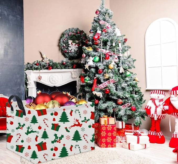 Rectangular Christmas Basket Tree Cute Christmas Gift Baskets - Image 4