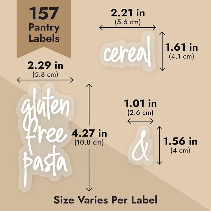 Talented Kitchen Script Pantry Labels - Image 5
