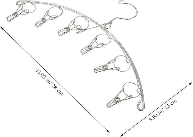 Multi-Clip Stainless Steel Laundry Drying Hanger - Image 2