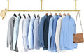 Oroonoko 72inch Industrial Pipe Clothes Garment Rack Ceiling Mount by Oroonoko