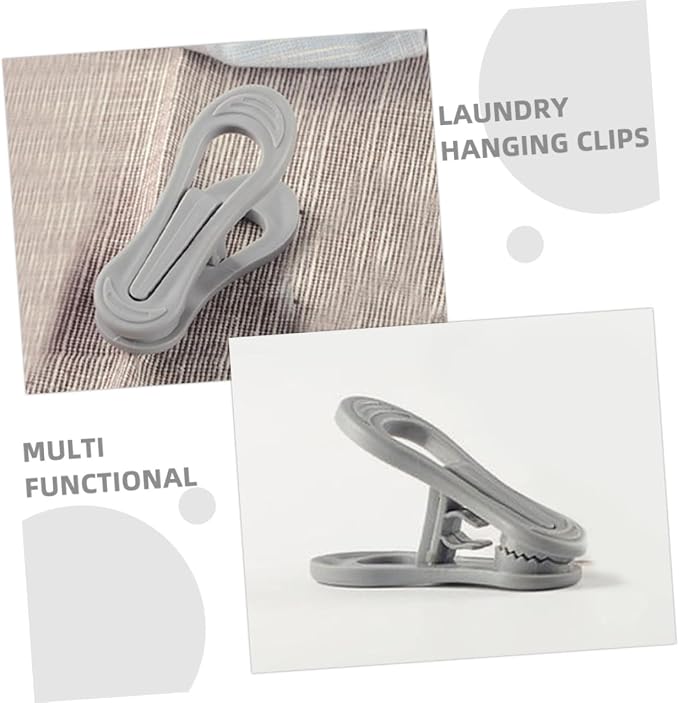 Uonlytech 30 Pcs Wind-Proof Plastic Laundry Clips Hanger Clips - Image 7