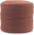 Rust Knitted Macrame Cord 4mm x 54Yards, Macrame Rope, Cotton Like Cord by Crocheta