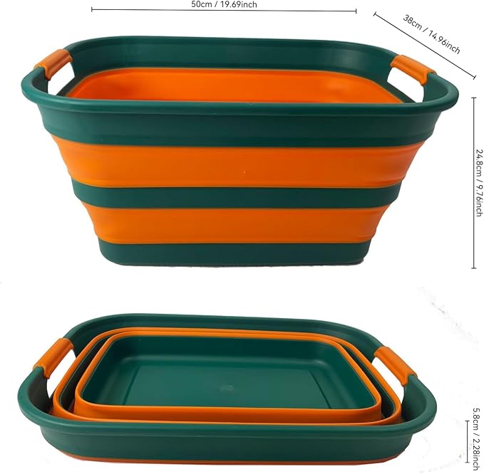 SAMMART Collapsible Plastic Laundry Basket - Image 9