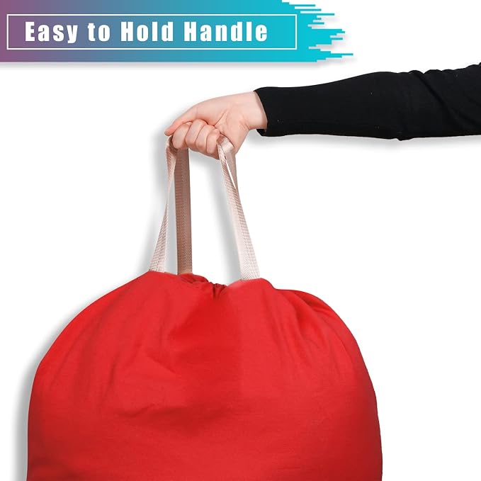 LOLOMLO Extra Large Canvas Laundry Bags - Image 3