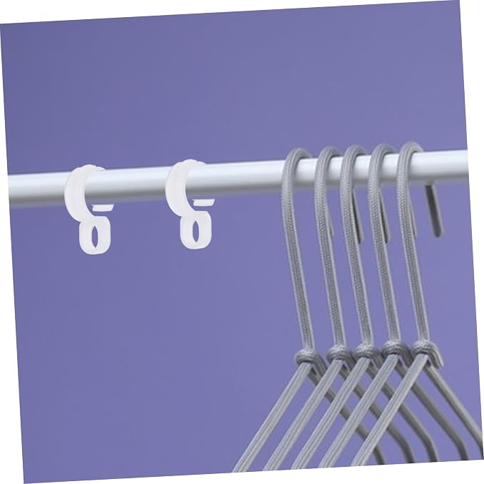 Healifty 100pcs Windproof Clothes Rod Hooks Secure Fixing Buckle - Image 3