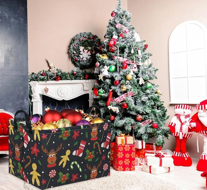 Rectangular Christmas Basket Tree Gift Baskets - Image 3