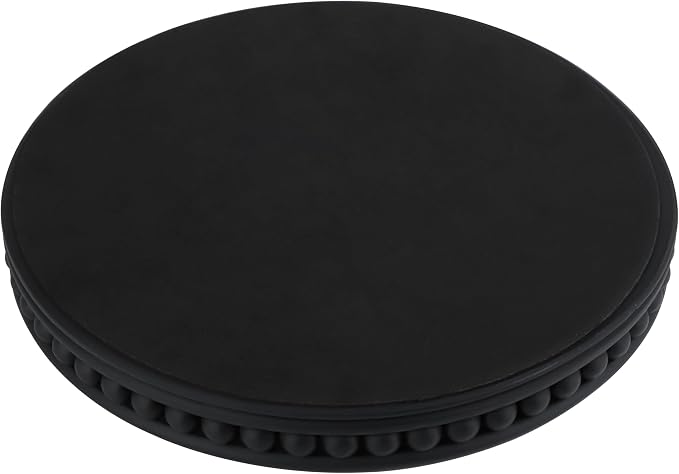 Vixdonos Bead Style Decorative Tray, Round Concrete Tray - Image 4