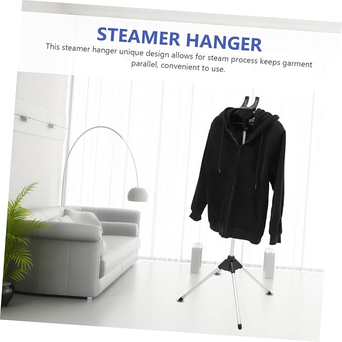 VALICLUD 1Set Foldable Garment Steamer Hanger Stand Adjustable Clothes Drying - Image 7
