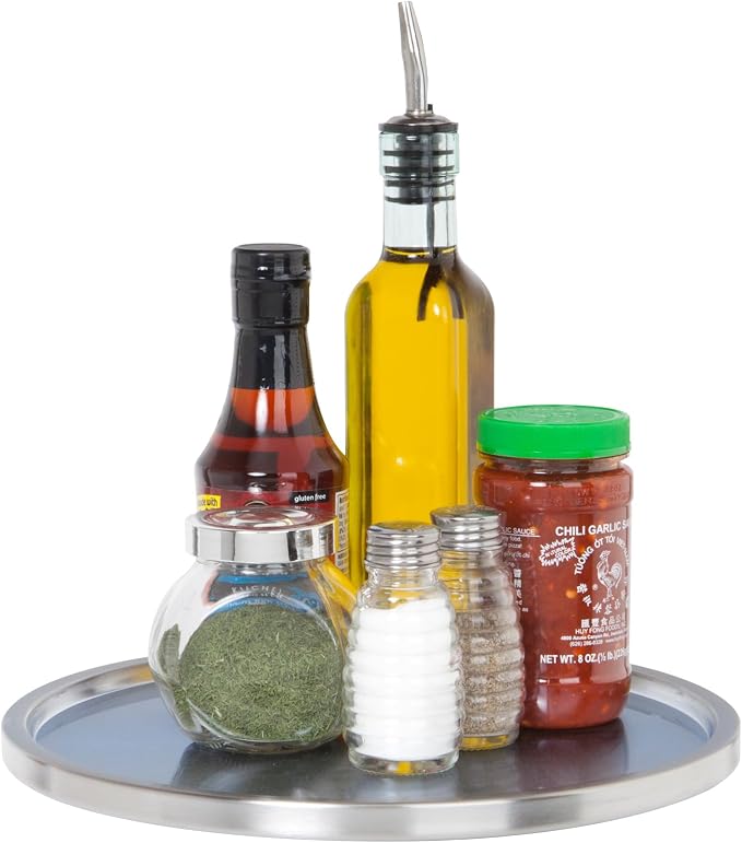 Dial Industries Lazy Susan Stainless Steel Turntable Organizer by DialIndustries
