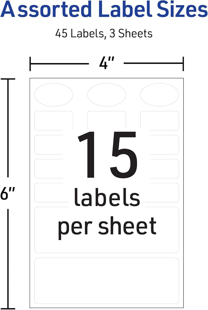 Avery No-Iron Fabric Labels, Washer and Dryer-Safe Waterproof Labels, - Image 3