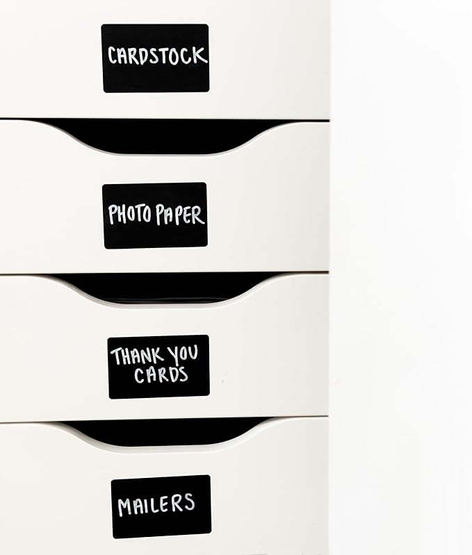 200 Chalkboard Labels for Food Containers, Reusable Black Stickers - Image 9
