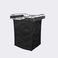 Classic 18" Full Extension Pullout Laundry Hamper in Matt Black by CustomClosets
