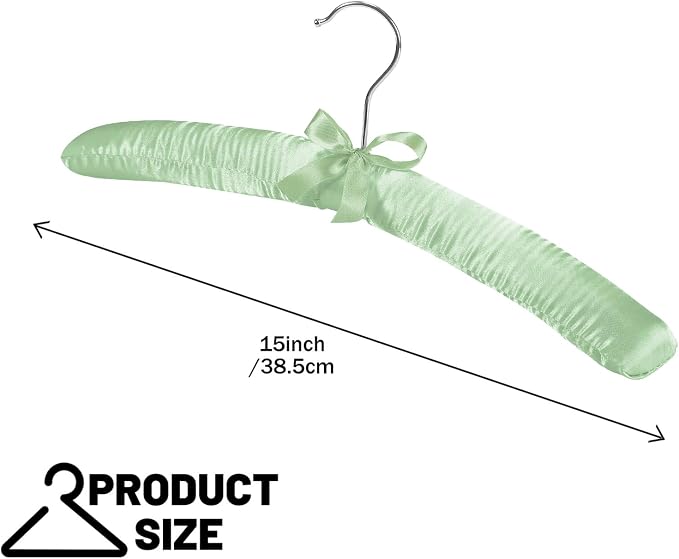 Jetec 24 Pieces Satin Padded Hangers - Image 3
