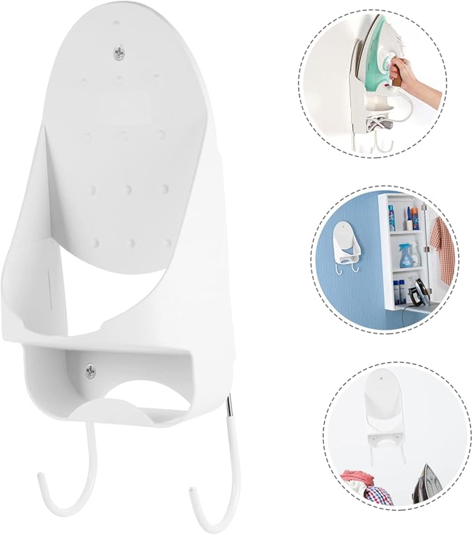 1pc Wall Mounted Ironing Board Holder Iron Organizer - Image 5