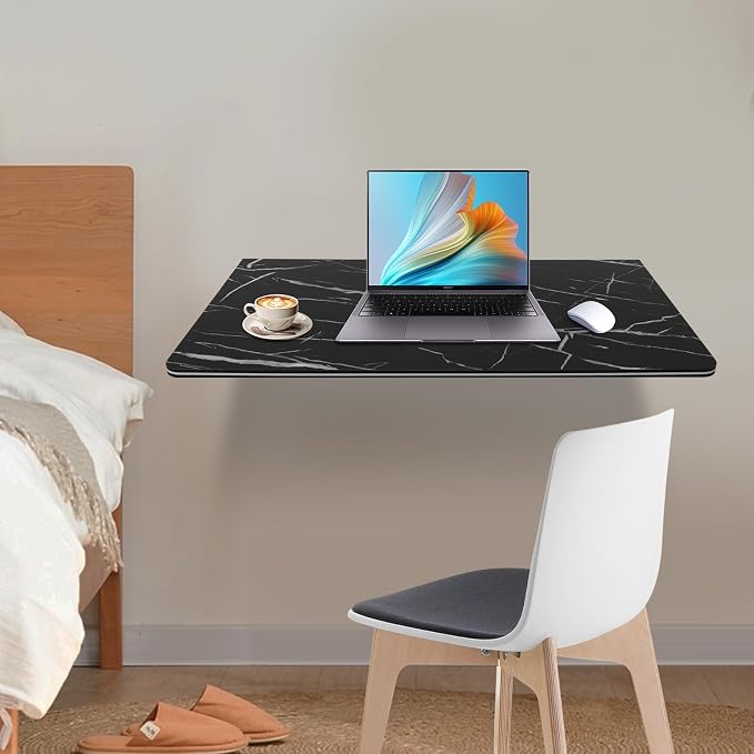 Folding Wall Mount Desk, Floating Computer Desk Fold Down Table - Image 4