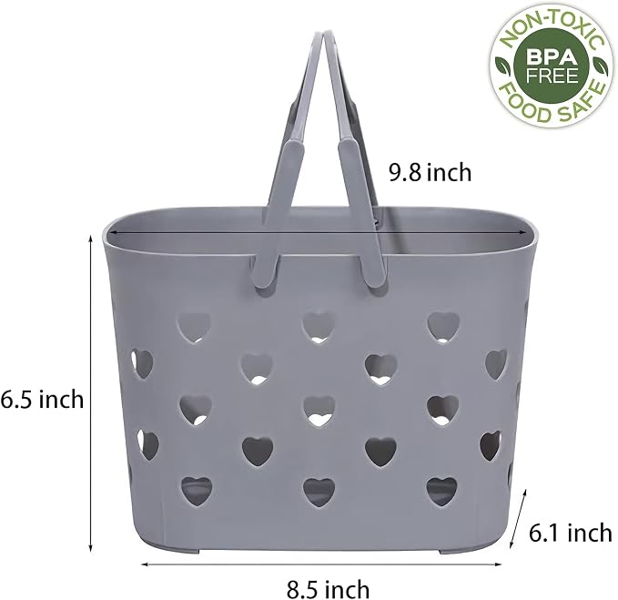 Anyoifax Portable Shower Caddy Tote Plastic Storage Basket - Image 6
