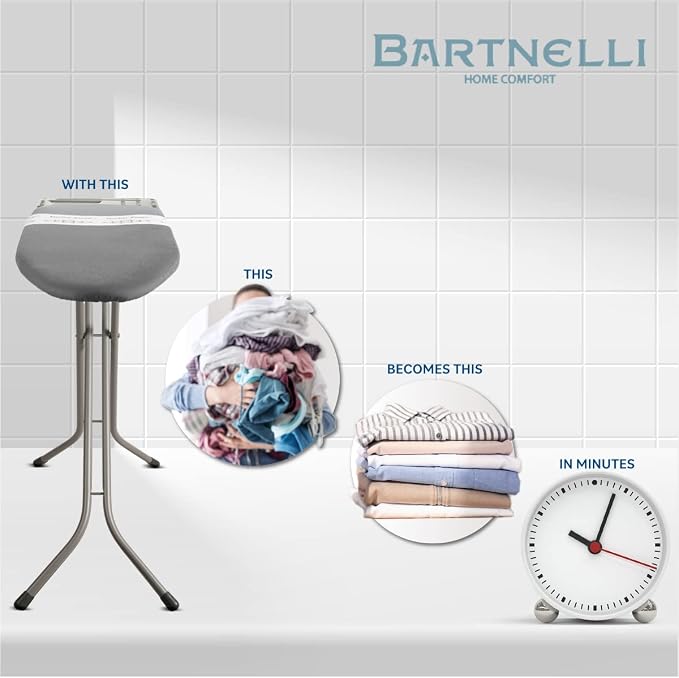 Bartnelli Heavy Duty Ironing Board 48x15 | Designed & Made in Europe - Image 7