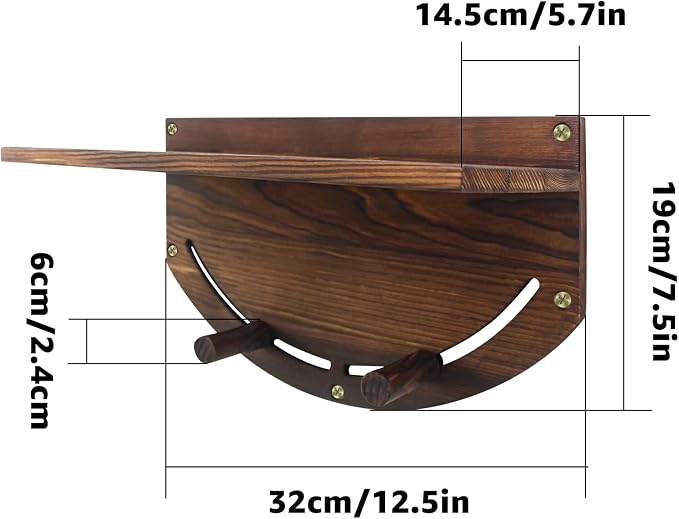 Ironing Board Hanger Wall Mount Wooden Ironing Board Hanger, Ironing Holder - Image 8