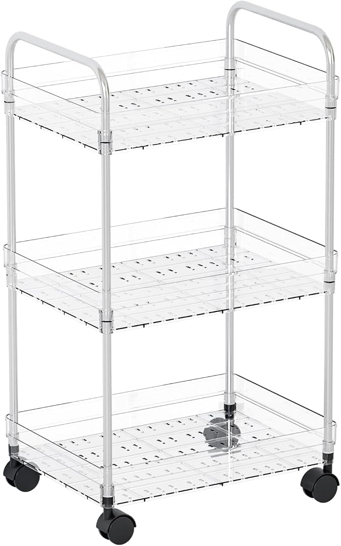 Yieach 3 Tiered Rolling Utility Cart on Wheels by Yieach