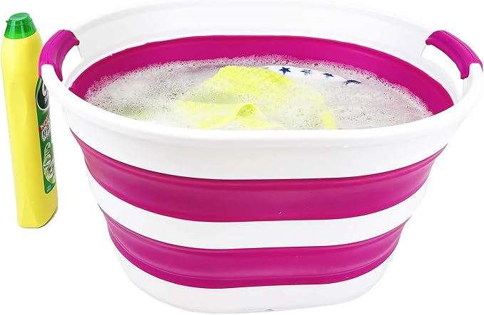 SAMMART 23L Collapsible Plastic Laundry Basket - Image 6