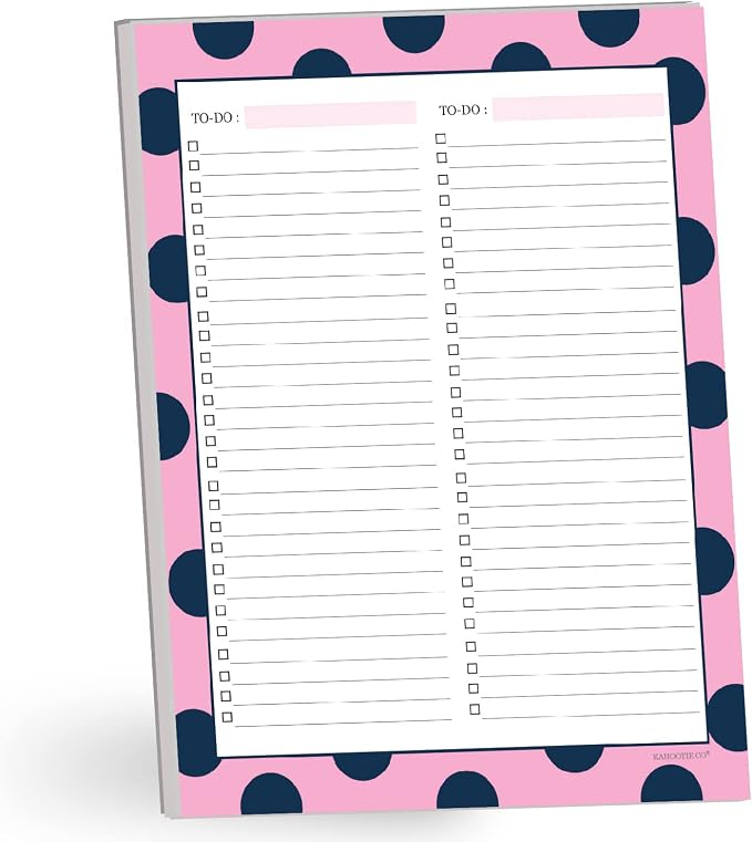 Two Category To Do List Notepad by Kahootie Co by KahootieCo