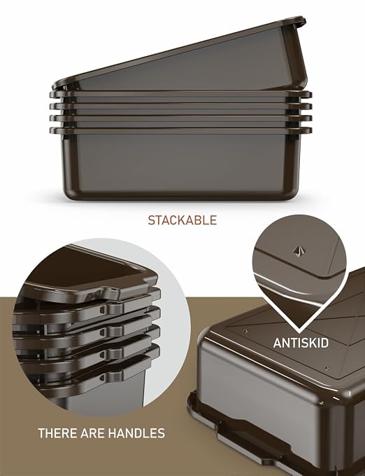 WYT 5-Pack Commercial Bus Tubs Box/Tote Box - Image 3
