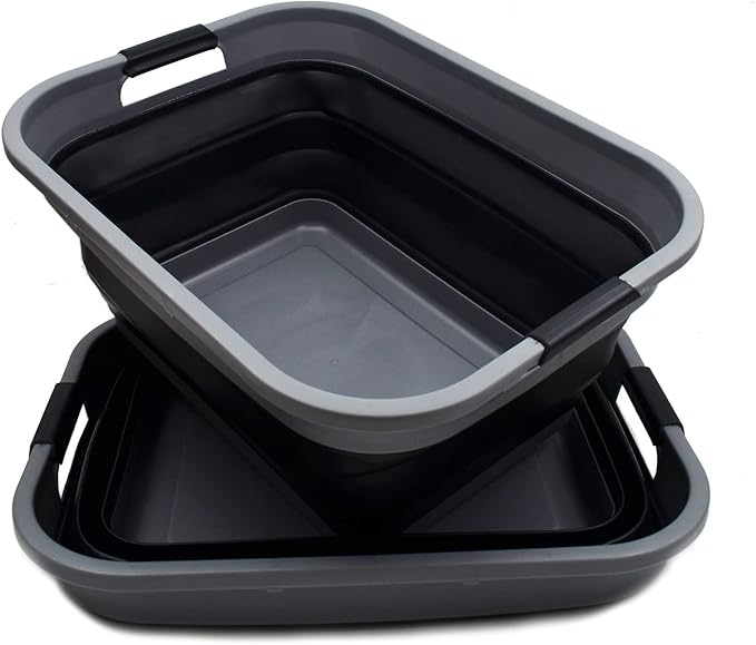 SAMMART 41L Collapsible Plastic Laundry Basket by SAMMART