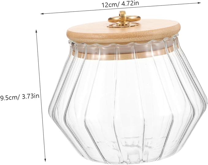Storage Canister for Laundry Powder Refillable Glass Container Lid for Kitchen - Image 2