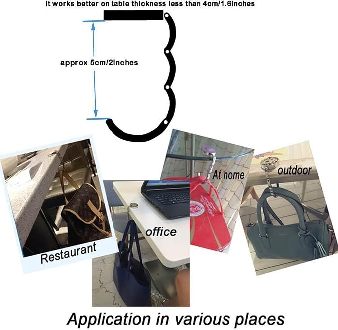 Purse Hook Set of 3 - Image 5