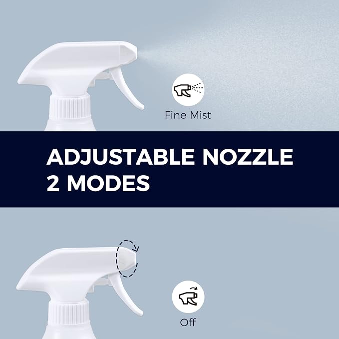 CLICK CLEAN Plastic Spray Bottles, 10 Free Labels Included, Plant Watering - Image 3
