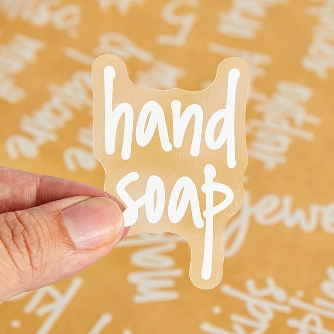 Talented Kitchen Bathroom Organization Labels White Script - Image 6