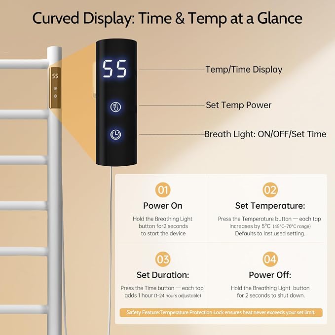 Freestanding Heated Towel Racks - Image 5