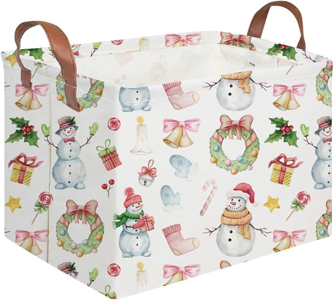 Rectangular Christmas Basket, Waterproof and foldable Tree Basket Baby Storage by FXOCSHE